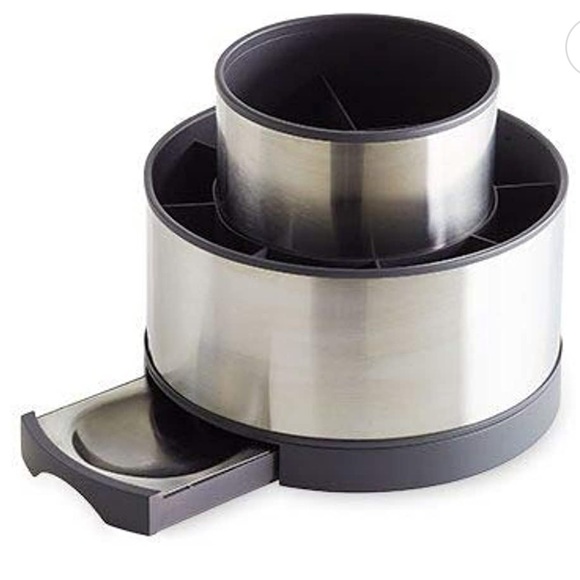 Pampered Chef Other - Pampered Chef Stainless Steel Rotating Utensil Holder